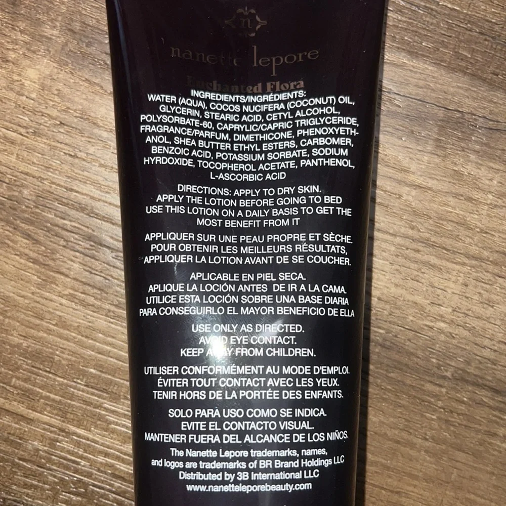New! Nanette Lepore Enchanted Flora Body Lotion